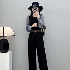 批发高级感<b class='q'>连体</b>裤女2026春季新款气质名媛高腰显瘦<b class='q'>长裤</b>