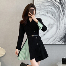 批发【送腰带】精致裙子法式显身材气质收腰连衣裙高级感