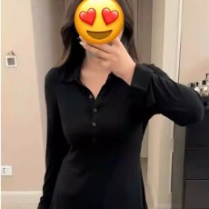 批发95棉5氨纶polo领长袖T恤女2026年春季装大码胖mm收腰显瘦黑色上衣