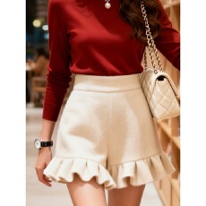 批发【龙凤尼】大码百搭女短裤秋冬毛呢<b class='q'>打底裤</b>2025新款高腰阔腿