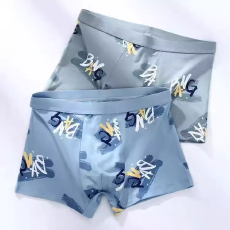 批发新款男士内裤男款四角裤纯棉抗菌透气青少年男生<b class='q'>运动</b>大码平角短裤