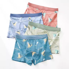 批发新款男士内裤秋冬平角裤纯棉大码透气底档男生四角短裤衩青年裤头