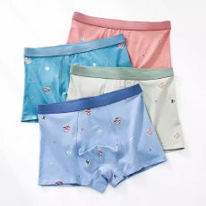 批发内裤男士秋冬平角裤纯棉大码透气底档男生四角短裤衩青年短底裤头