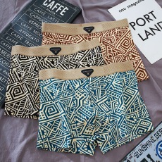 批发新款男士内裤学生四角裤纯棉抗菌透气青少年男生<b class='q'>运动</b>大码平角短裤