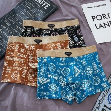 批发男士内裤男生纯棉抗菌四角裤衩青少年<b class='q'>运动</b>透气平角短裤头26新款