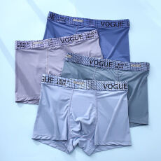 批发2026男士内裤平角短裤头无痕抗菌纯棉裆男式四角裤衩男生男款