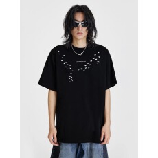 批发潮牌宽松休闲短袖T恤男女同款百搭舒适上衣时尚潮流情侣款打底衫