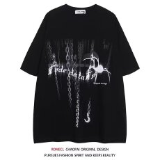 批发潮牌 T 恤套装男女同款宽松上衣夏季休闲百搭潮流舒适透气两件套