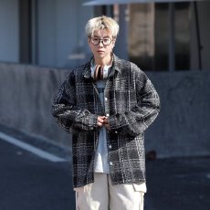 批发外套宽松长袖夹克大码衬衣时尚百搭休闲潮流显瘦舒适透气男装潮款