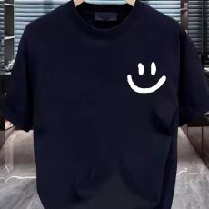 批发韩版印花t恤宽松大码潮牌上衣简约百搭休闲舒适显瘦日常打底衫