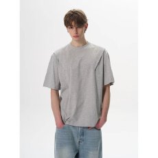 批发2026夏季新款短袖 T恤男宽松五分袖 ins网红潮流简约纯色休闲上衣