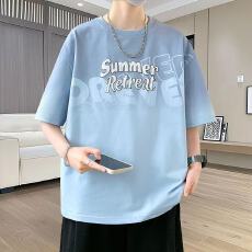 批发潮牌宽松 T 恤个性印花设计时尚百搭舒适显瘦潮流休闲百搭上衣