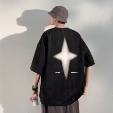 批发夏季新款男士短袖 T 恤简约百搭舒适透气亲肤柔软时尚休闲上衣