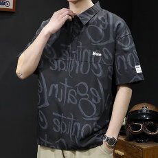 批发潮牌翻领T恤上衣夏季新款简约百搭宽松舒适透气休闲显瘦打底衫