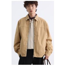 批发2026春季新款痞帅外套男潮流百搭宽松显瘦休闲帅气夹克上衣男