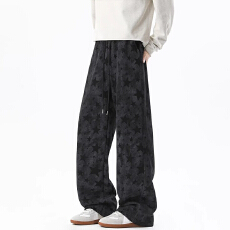 批发春季新款卫裤宽松束脚休闲<b class='q'>裤子</b>百搭舒适透气潮流<b class='q'>男士</b>运动显瘦长裤