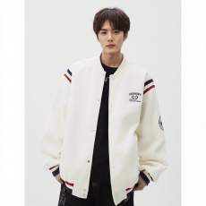 批发春季新款棒球服<b class='q'>男</b>外套夹克衫学院风美式潮撞色设计情侣款运动上衣