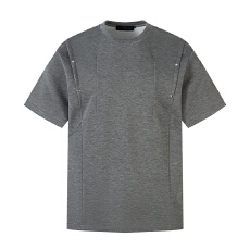 批发2026夏季美式复古<b class='q'>潮</b>牌解构铆钉褶皱短袖 T 恤男宽松痞帅休闲上衣