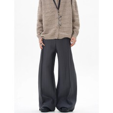 宽松高腰休闲裤 时尚百搭显瘦长裤