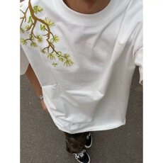 批发刺绣短袖T恤男时尚百搭夏季休闲衣服个性潮流衬衫黑色设计us