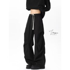 个性黑色宽松运动裤 男女士休闲裤 时尚百搭潮流裤子