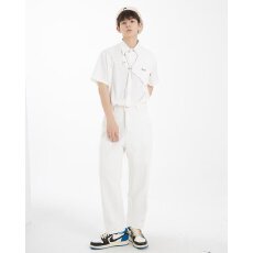 新款简约百搭纯色圆领短袖T恤男女同款夏季基础款上衣