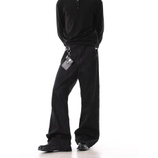 时尚宽松休闲牛仔裤男士潮流百搭长裤经典设计舒适耐磨好搭配