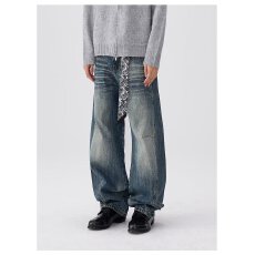 批发时尚宽松牛仔裤流行百搭休闲潮流舒适男士必备单品