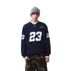 批发经典拼接字母长袖宽松<b class='q'>T</b><b class='q'>恤</b><b class='q'>运动</b>休闲时尚<b class='q'>男</b>士潮流上衣