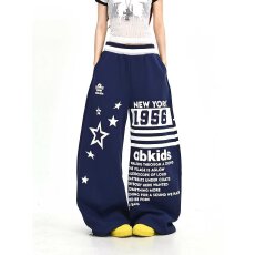 批发时尚休闲宽松裤子男女<b class='q'>款</b>运动潮流独特个性<b class='q'>明星</b>印花百搭设计