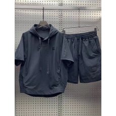 批发时尚休闲宽松运动套装男装透气舒适短袖短裤两件套