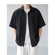 批发男士短袖衬衫休闲时尚透气个性版型日常<b class='q'>百搭</b>夏季<b class='q'>上装</b>