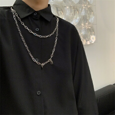 批发白色宽松衬衫时尚<b class='q'>潮</b>流男士短袖打底衫优雅百搭舒适休闲上衣