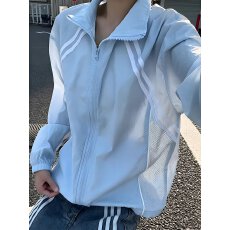 批发轻盈透气时尚夹克<b class='q'>男</b>士运动外套休闲<b class='q'>开衫</b>潮流街头风