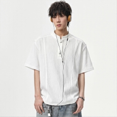 批发时尚舒适<b class='q'>男士</b>短袖T恤简约百搭休闲风格夏季新品