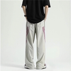 批发时尚休闲<b class='q'>男士</b>宽松<b class='q'>裤子</b>运动风直筒设计透气舒适百搭潮流