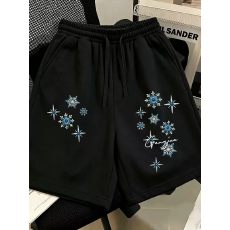 批发轻便潮流短裤男士夏季休闲运动裤子印花设计透气舒适百搭