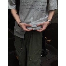 批发时尚宽松圆领短袖<b class='q'>T</b><b class='q'>恤</b><b class='q'>个性</b>印花舒适百搭潮流男装上衣
