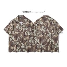 批发时尚印花短袖<b class='q'>衬衫</b>清新舒适夏季休闲男士上衣潮流设计