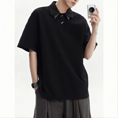 批发简约时尚男士短袖<b class='q'>T</b><b class='q'>恤</b>宽松舒适休闲衫<b class='q'>个性</b>百搭夏季新品