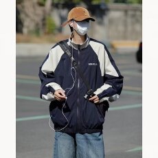批发时尚休闲夹克<b class='q'>男</b>女通用防风外套潮流街头上衣薄款春秋必备