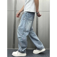 休闲舒适男士宽松牛仔裤时尚百搭运动休闲裤子潮流款式