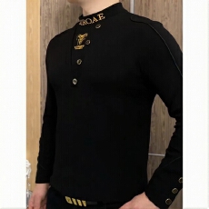时尚潮流男士卫衣个性绣标修身设计秋冬必备休闲上衣