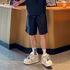 批发休闲运动套装男士薄款透气短袖大码舒适日常居家时尚运动态 时