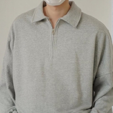 批发休闲灰色卫衣男款拉链宽松设计舒适透气时尚潮流<b class='q'>秋</b>冬必备