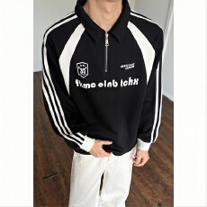 批发时尚男士卫衣休闲运动长袖拉链上衣舒适简约百搭潮流外套