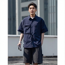 批发时尚休闲<b class='q'>男士</b><b class='q'>衬衫</b>简约设计轻便透气实用口袋帅气外出必备