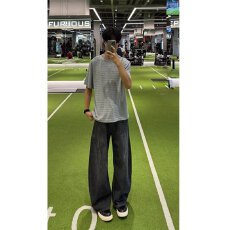 批发宽松休闲男士牛仔裤时尚潮流个性休闲设计舒适百搭春夏新品