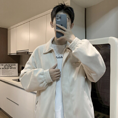 批发今年新款休闲风格夹克带有立体裁剪拼接设计元素