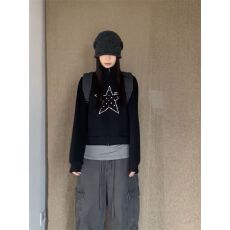 批发2026年宽松版型立体剪裁嘻哈风格个性<b class='q'>卫衣</b>